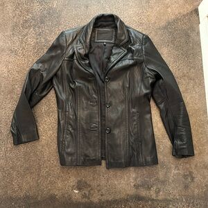 Women’s Leather Jacket-black
